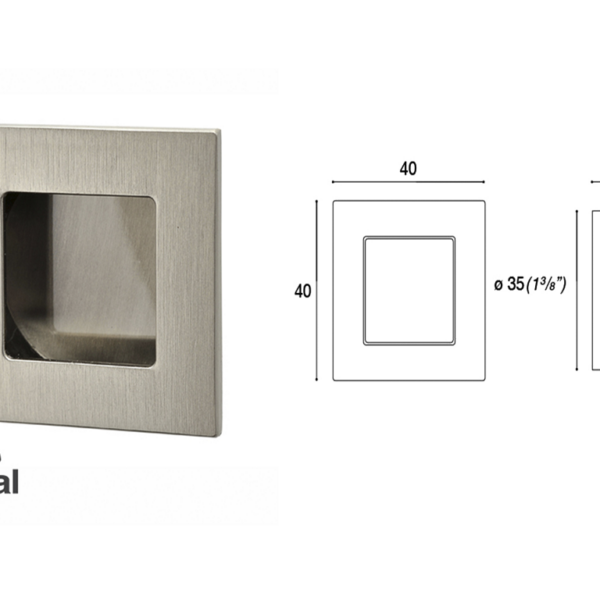 Placche di protezione, placca in acciaio inox, con biadesivo, quadrata – in  Häfele Italia Shop