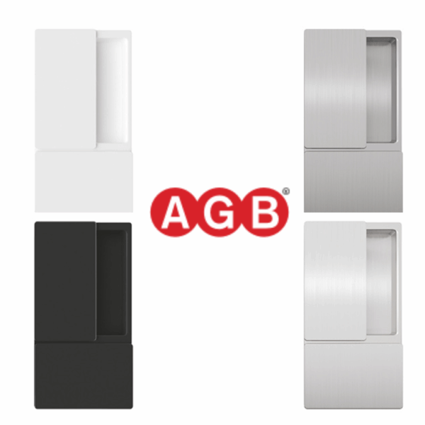 Maniglia Wave Incasso per Porta Battente Foro Cieco varie finiture | AGB