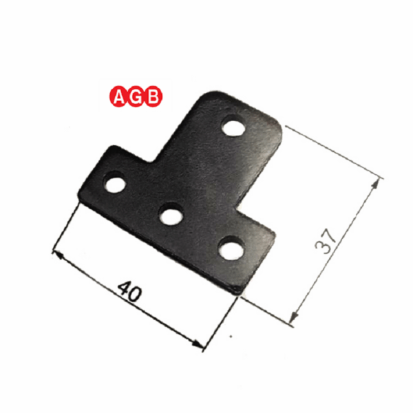Spessore per Guida Asta Abaco Triangolare ZVN-Nero mm.3  |  AGB