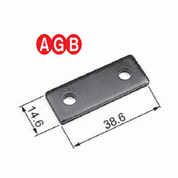 Spessore per Guida Asta Abaco Rettangolare ZVN-Nero mm.3  |  AGB