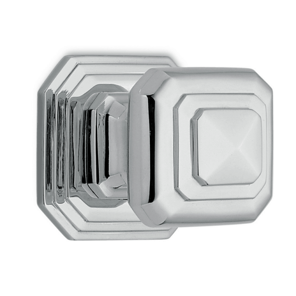 Pomolo Fisso Busiri con Rosetta d.110x110/85,5x80h CR | Antologhia Colombo