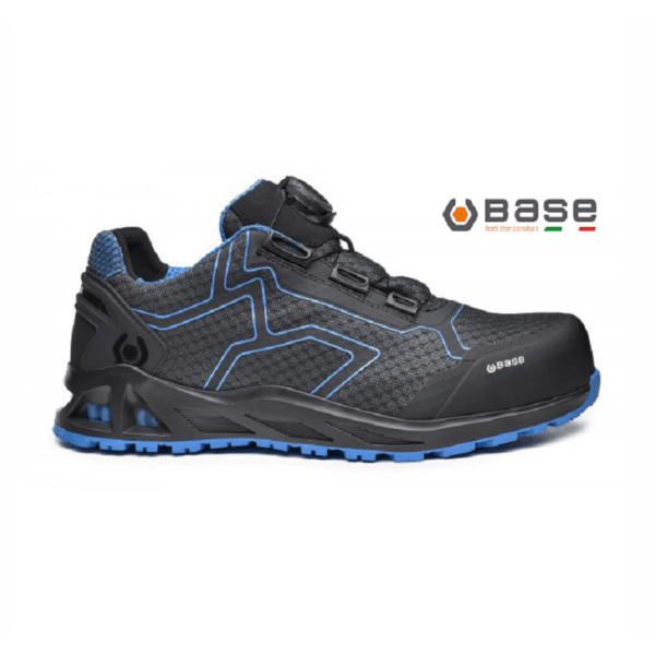 SCARPA  ANTINFORTUNISTICA BASSA K-TREK S1P HRO SRC-BS BOA TESSUTO GRIGIO/AZZURRO n.36-48 prodotto da  BASE