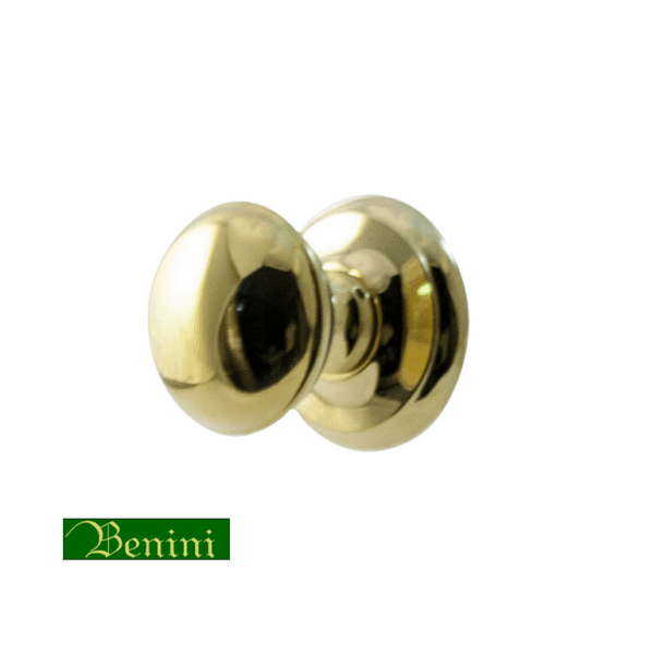 Pomolo Fisso Norge d.70x80h Rosetta R7 d.70x10 PVD | Benini