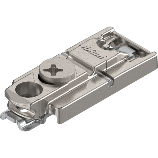 Piastra Clip Cerniera Montaggio diritta con Eccentrico Zinco Nichelato mm.00H | Blum