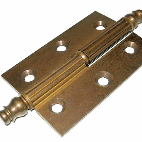 Cerniera Sfilabile Piana Piramide Rigata Ottone Bronzato mm.60x40 Anta Tirare DX-SX