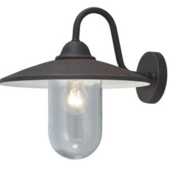 Lanterna Mod.Portofino con Braccio Alluminio cm.36x35h Anticata