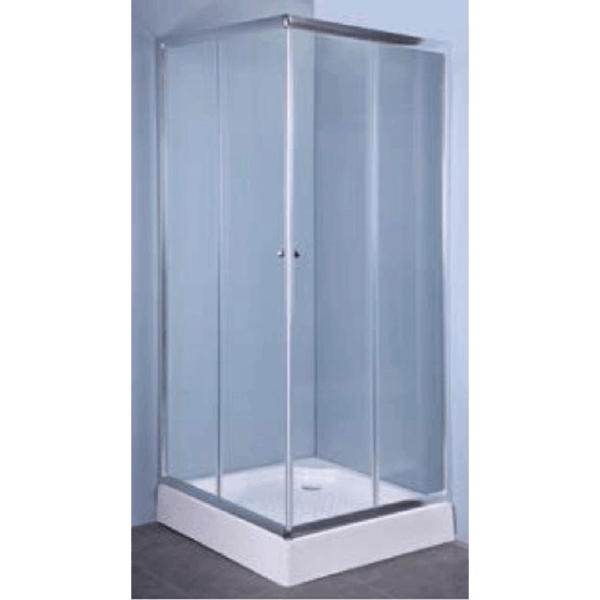 Box Doccia Rettangolare Modello Iglo Cristallo Trasparente mm.4 Argento cm.70x90