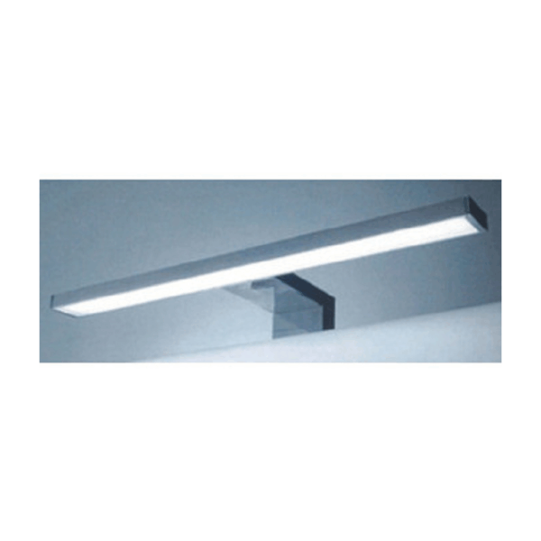Lampada Led Licia Ip44 W7 Lm560 mm.300x95x30h K6400 Attacco a Telaio Cromo Mixtech