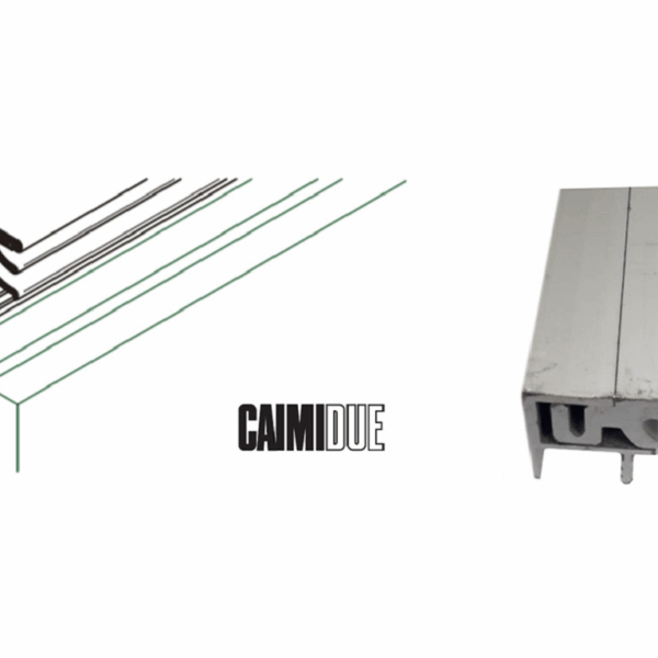 Party Y140 Profilo Superiore per Pannello Spessore mm.19 Asta Mtl.3