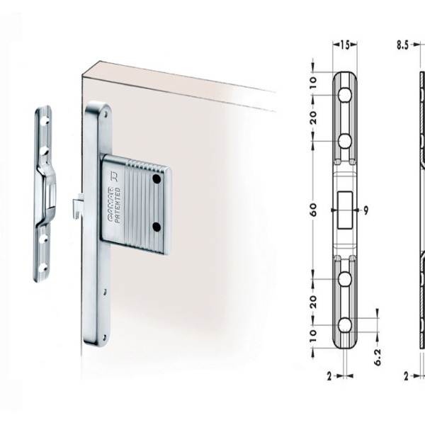 Incontro a Muro per Centrospalla Zincato  Camar