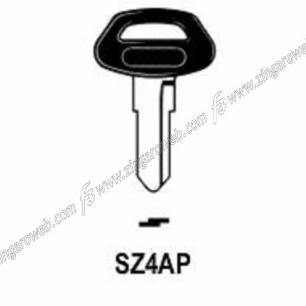 Chiave Grezza Auto-Moto Testa Plastica Suzuki Ca61p/Sz4ap