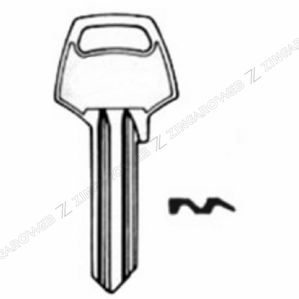 Chiave Grezza Serrature-Cilindro Corbin Cor2/Cb2