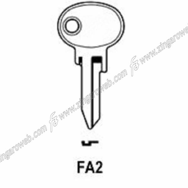 Chiave Grezza Auto-Moto Fiat Fa2/Fa2