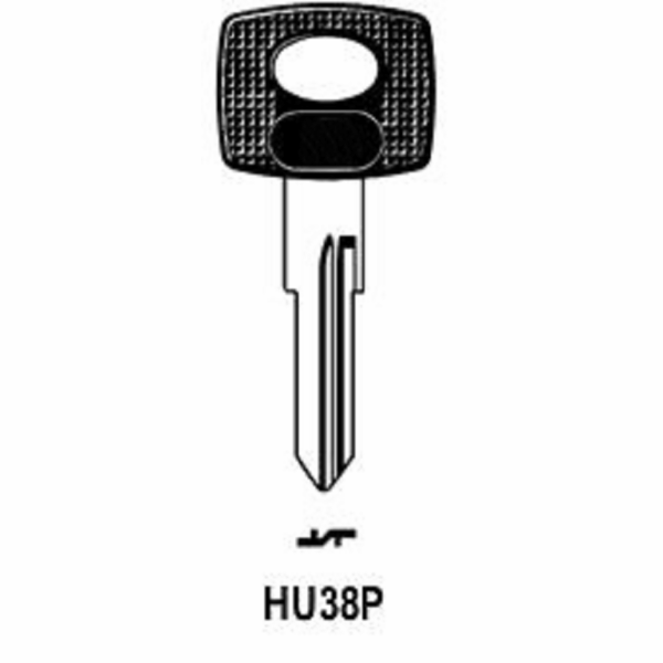 Chiave Grezza Auto-Moto Testa Plastica Huf Hf57p/Hu38p