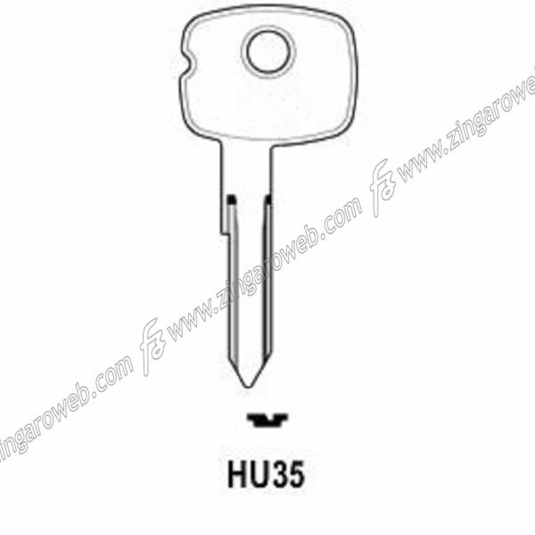 Chiave Grezza Auto-Moto Huf Hu330/Hu35