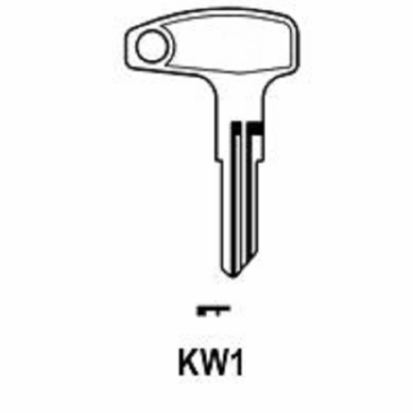 Chiave Grezza Auto-Moto Kawasaki Kaw1/Kw1