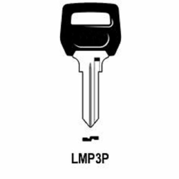 Chiave Grezza Auto-Moto Testa Plastica Lmp Lp3p/Lmp3p