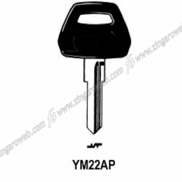 Chiave Grezza Auto-Moto Testa Plastica Ymos Ys26p/Ym22ap
