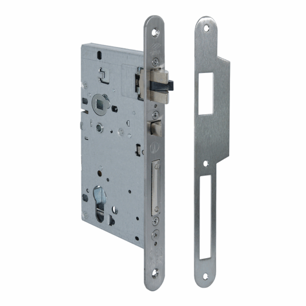 Serratura Infilare a Cilindro Heavy Duty per Antipanico Bordo Tondo Zincato Entrata 60 | Cisa