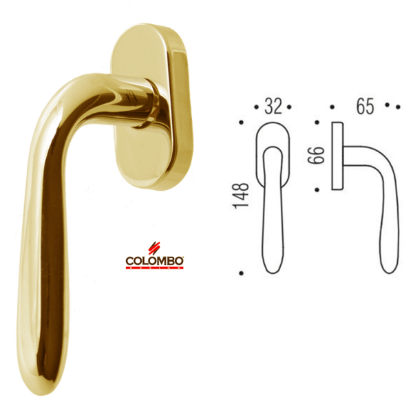 Maniglia per Finestra DK Robot Rosetta Ovale Senza Movimento OL | Colombo