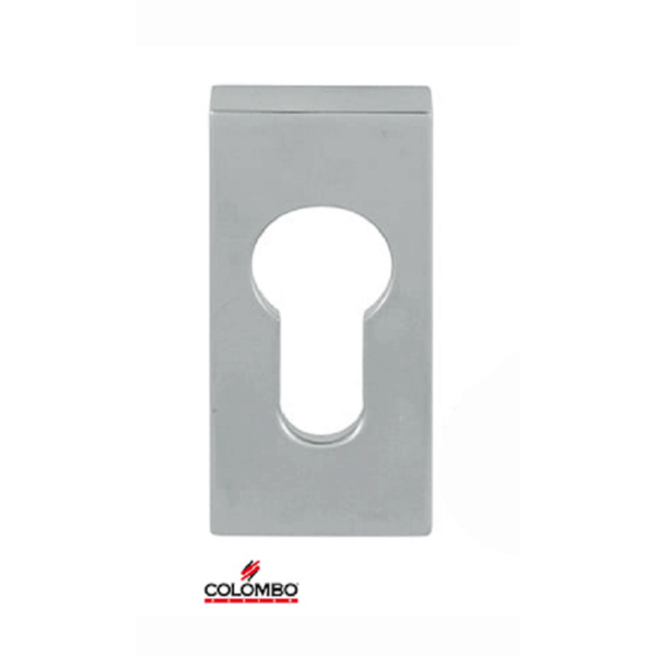 Bocchetta Rettangolare Foro Yale per Cilindro Europeo mm.28x61x7,5h varie finiture | Colombo Design