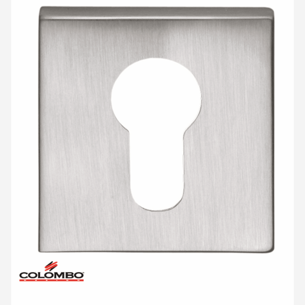 Bocchetta Quadra Foro Yale per Cilindro Europeo modello Zelda d.50x50x10h varie finiture | Colombo Design