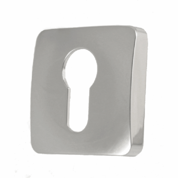 Bocchetta Quadra Foro Yale per Cilindro Europeo modello Roboquattro d.50x50x10 varie finiture | Colombo Design