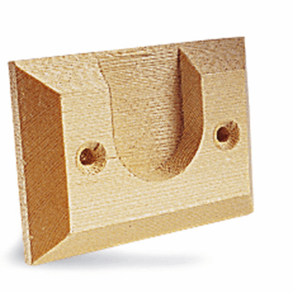 Reggitubo Laterale in Legno per Tubo Tondo d.30 mm.80x60    Cof162