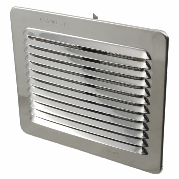Griglia Rettangolare Molle+Rete Acciaio Inox mm.193x165 | La Ventilazione