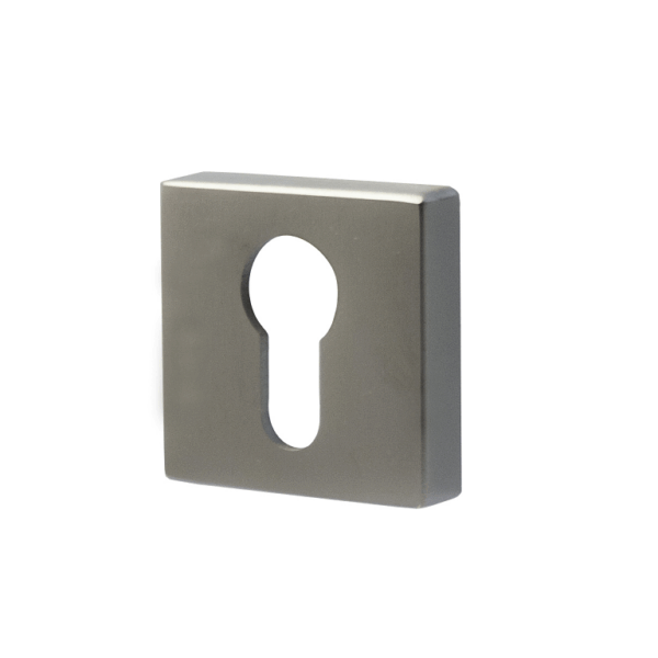 Bocchetta Quadra Foro Yale per Cilindro Europeo mm.50x50x6h varie finiture | Ento