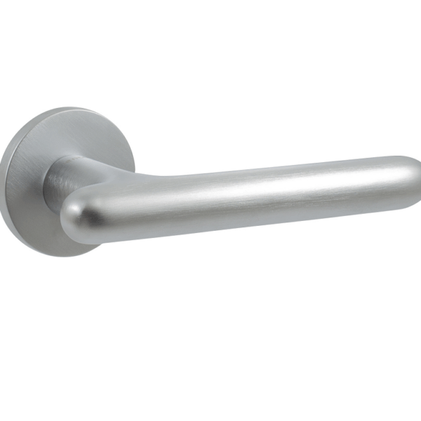 Maniglia Contact Rosetta Tonda D.50x6h Foro Chiave Crs-Cromo Satinato | Ento