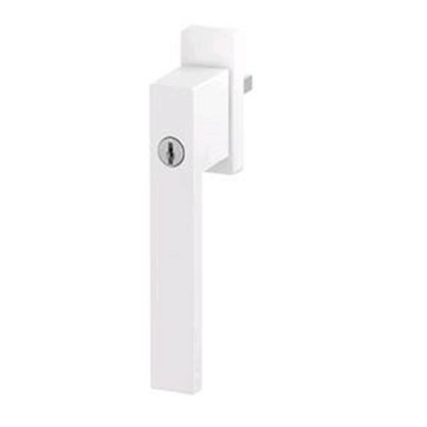 Maniglia per Finestra DK Denver Movimento 8 Scatti d.7x45mm Cover a Scatto con Chiave KA Ral 9016-Bianco Opaco | Fimet Maniglie
