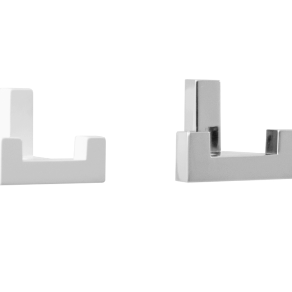 Gancio Portabito per Appenderia da Parete modello Square Doppio mm.40x40x40 varie finiture | Fimet Maniglie