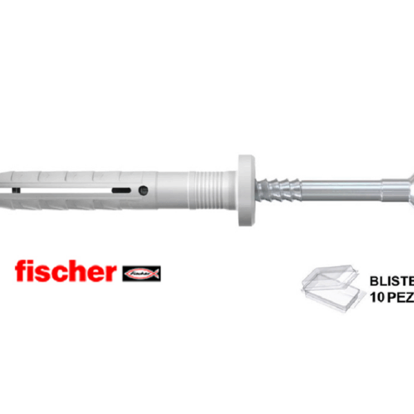 N 5 X 30/5 F Tassello Nylon Vite a Chiodo Premontato a Percussione in Blister da pz.10 | Fischer