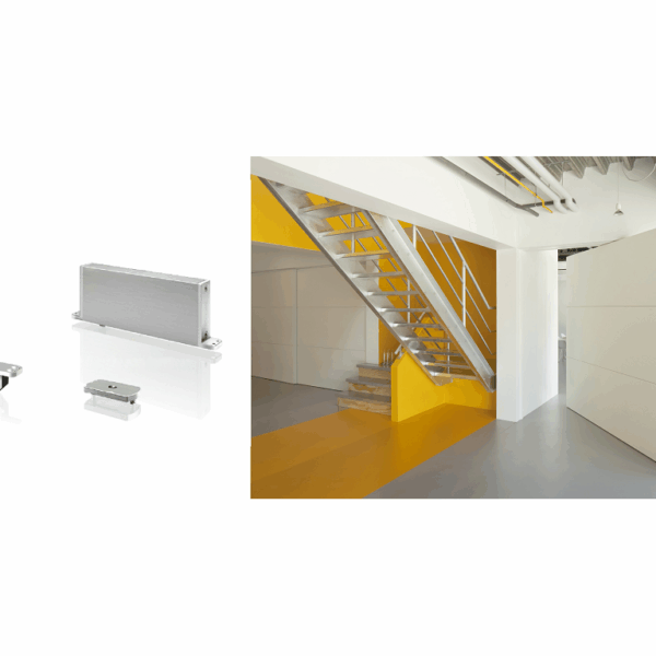 CERNIERA PORTA A BILICO PIVOTANTI modello SYSTEM M CON ACCESSORI kg.500 PIASTRA RETTANGOLARE  | FRITSJURGENS