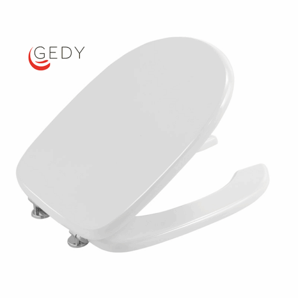 Copriwater Legno Poliestere Mdf Modello Lusso per Disabili Bianco cm.36,5x45.5x6 | Gedy