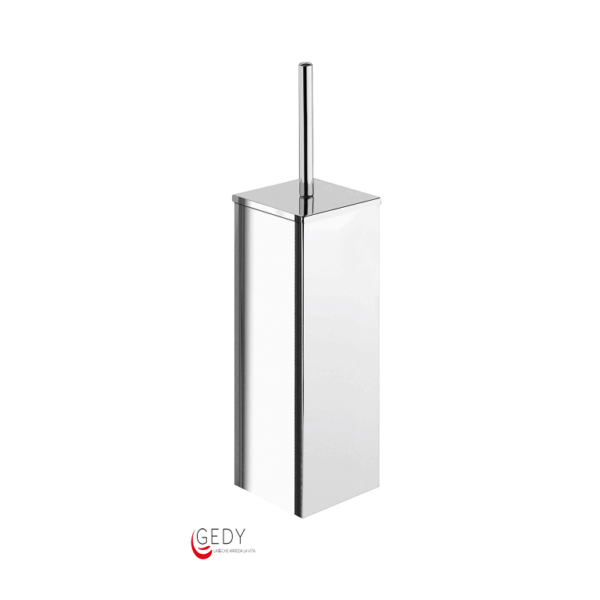 Portascopino da Appoggio Modello Colorado Cromato Lucido | Gedy