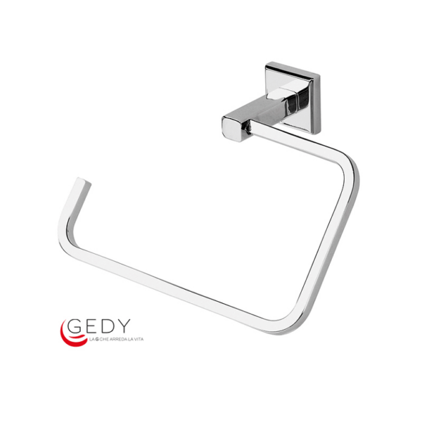 Portasalviette Modello Colorado Ad Anello Cromato Lucido | Gedy