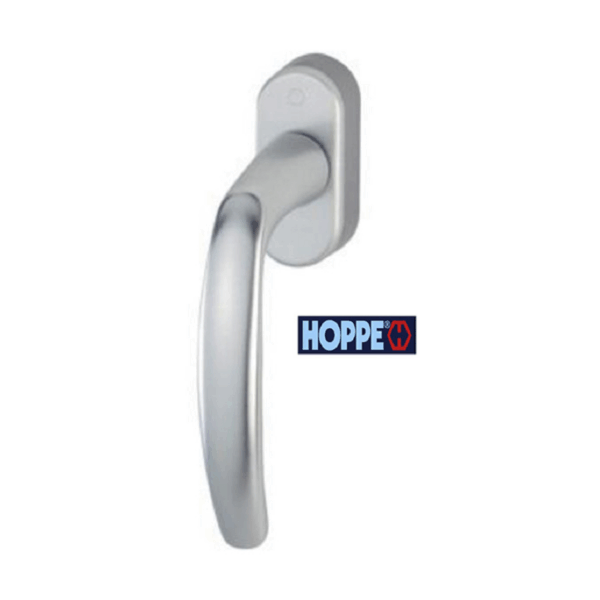 Maniglia per Finestra DK Atlanta Movimento 4 Scatti Nylon 7x35 Alluminio F1 Argento | Hoppe