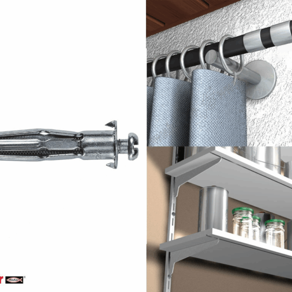 HM 4x32s Tassello Acciaio per Cartongesso pz.50 con Vite TC D.8 MA4 | Fischer