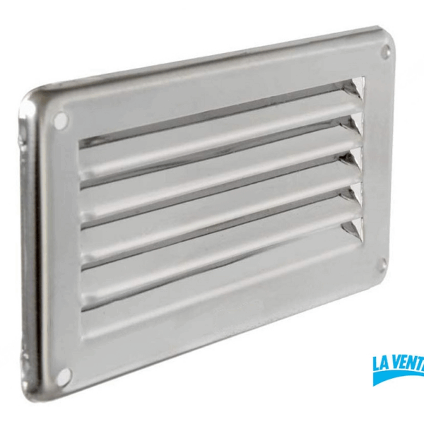 Griglia Rettangolare+Rete Acciaio Inox mm.100x60 | La Ventilazione