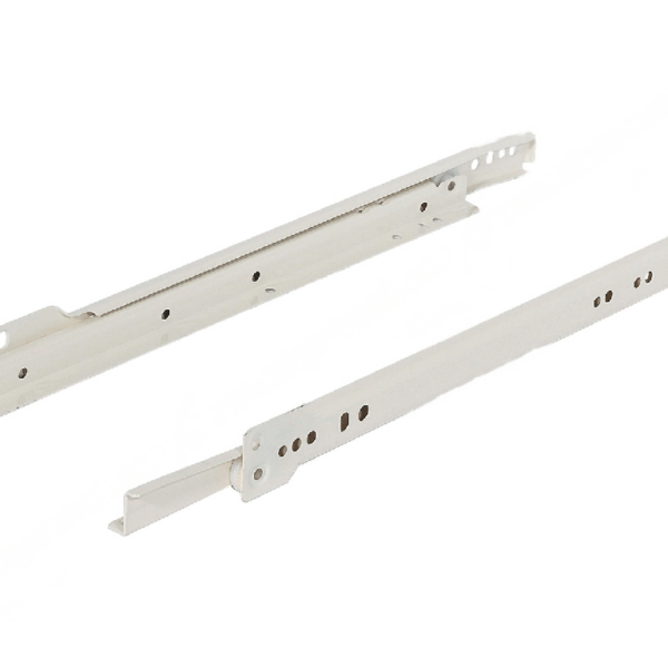 Guide per Cassetto a Rulli Nylon Estrazione Parziale Portata kg.35 Soft-Roller Reas Bianco mm.700 | Hafele
