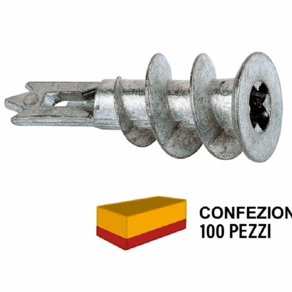 GKM Tassello Autofilettante in Metallo per Cartongesso pz.100 | Fischer
