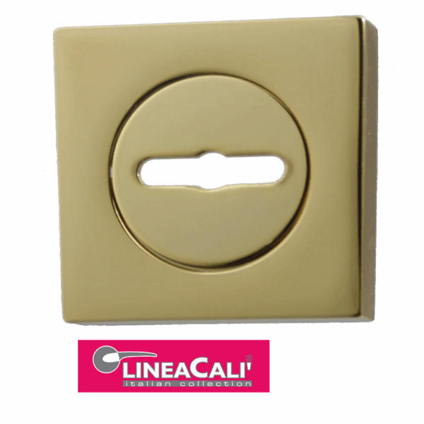 Bocchetta Quadra Doppia Mappa d.50x50x10h Oro 24k | Linea Calì