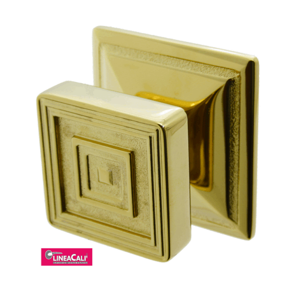 Pomolo Fisso Daisy d.80/100x60h Titanio Pvd   Linea Cali