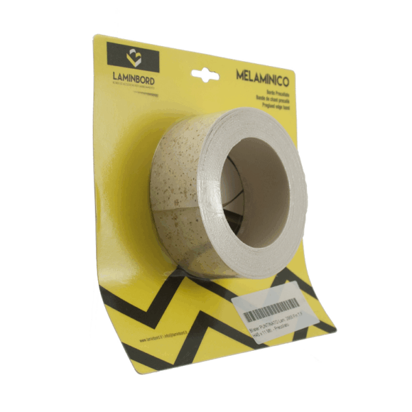 Bordo laminato preincollato spessore 0,40 in blister da mt.11 h45 Sabbia Puntinato | Laminbord