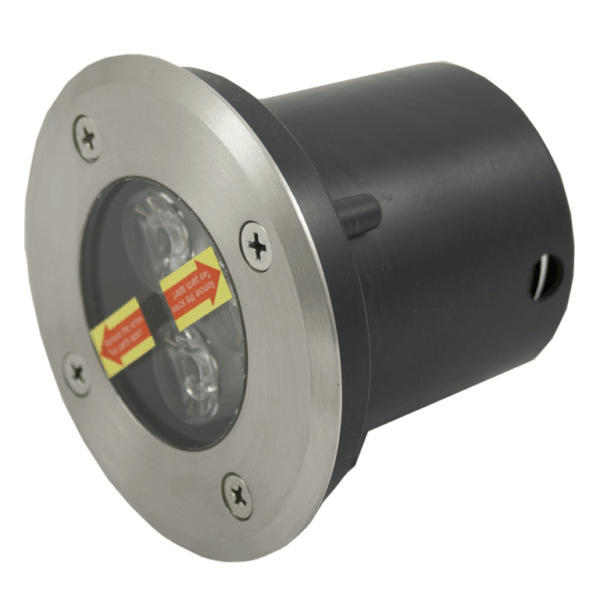 Faretto Led Carrabile Tondo Ip67 12v 3w 210lm d.60x30h Acciaio Inox Aisi304 2 Led K6400 Bianco |Lampo