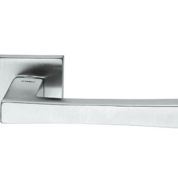 Maniglia Telis Rosetta Quadra d.50x50x10h Foro Chiave 26d-Cromo Satinato  Mandelli