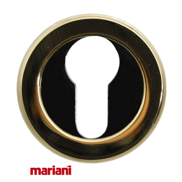 bocchetta Tonda con Ghiera Foro Yale per Cilindro Europeo d.50x10h modello Thalassia PLO/ CF | Mariani & C.