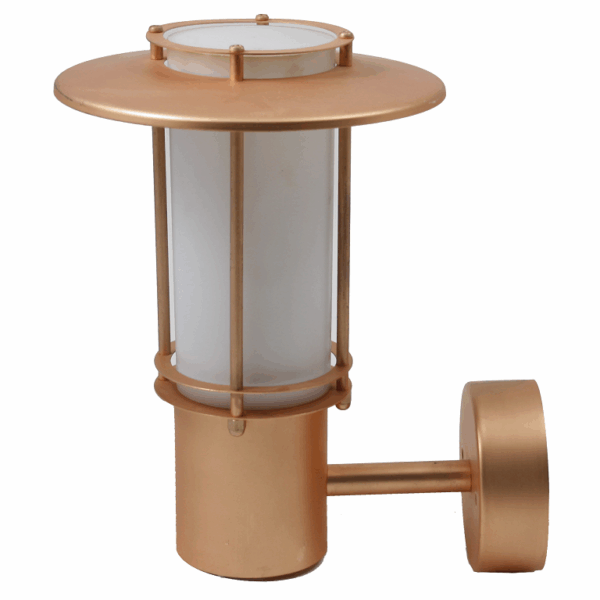 Comignolo Parete con Braccio Superiore E27 Alluminio Rame